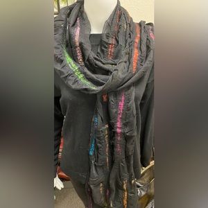 Sari Runner Black Scarf